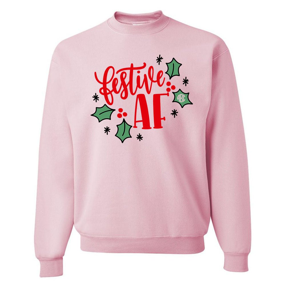 Festive af pink sweatshirt sale