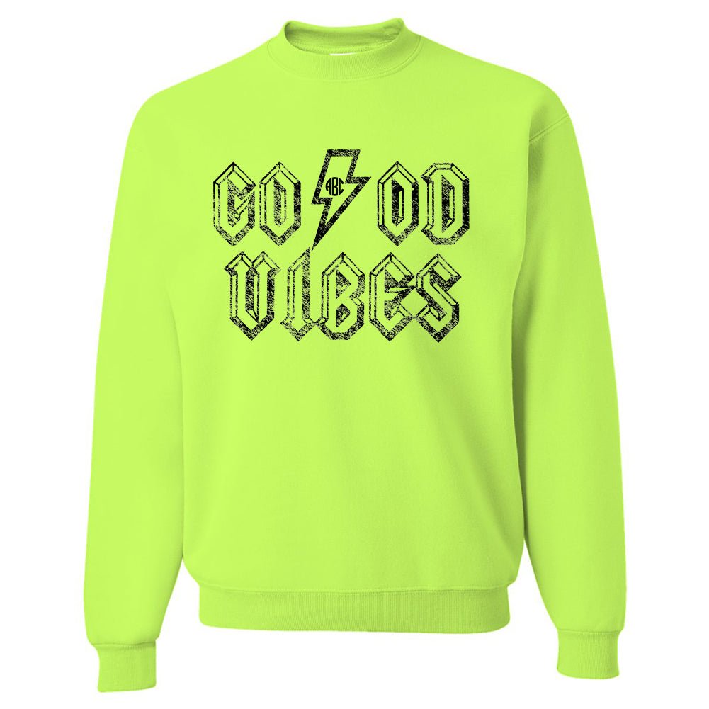 Neon crewneck sweatshirt sale