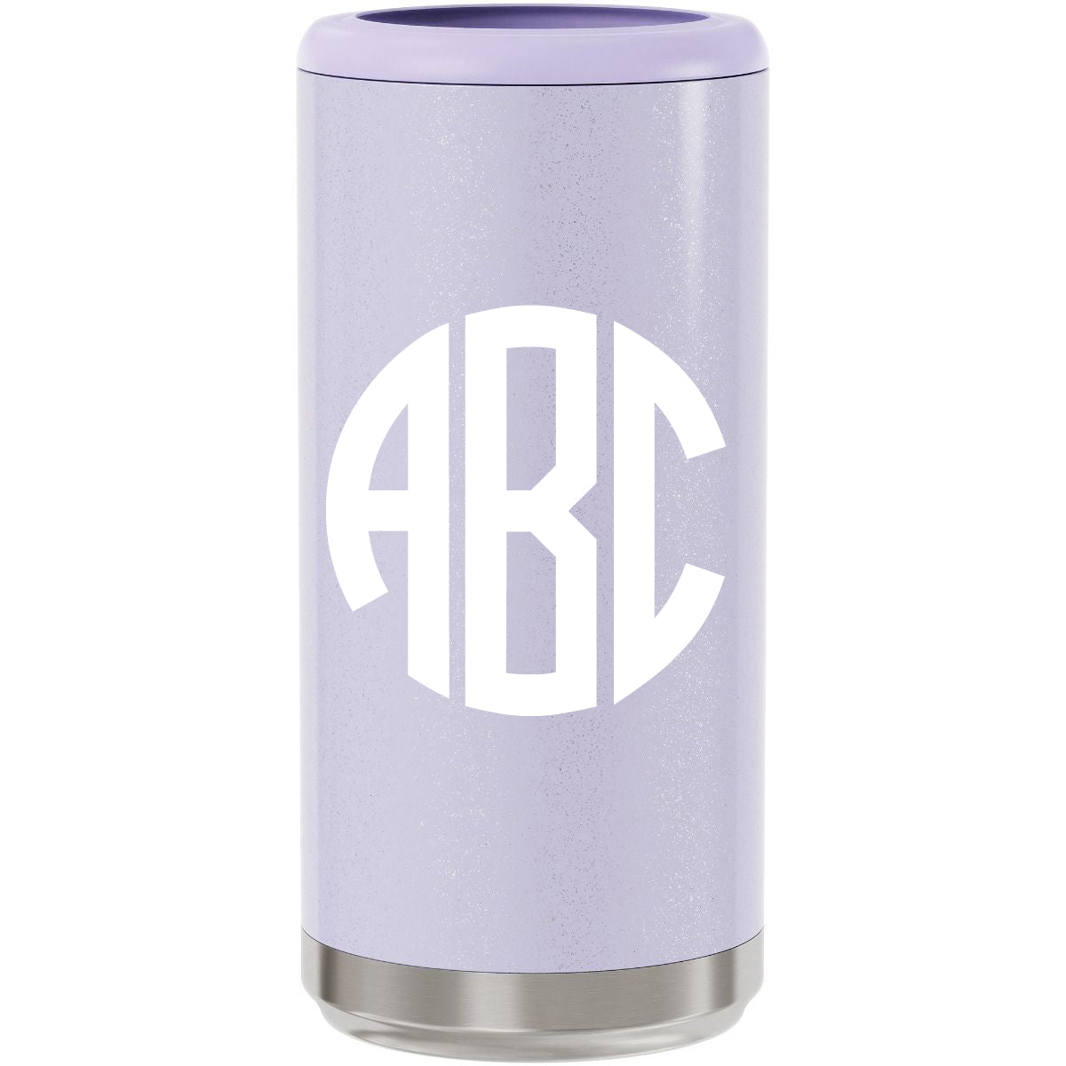 Monogrammed Glitter Skinny Can Cooler – Southern Touch Monograms