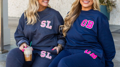 Letter Patch Lounge Sets - United Monograms