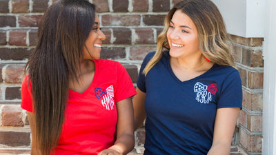 Patriotic V-Neck T-Shirts