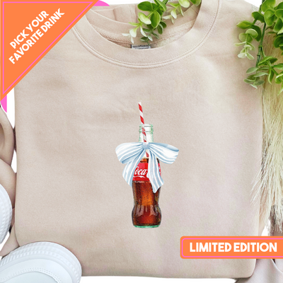 LIMITED EDITION 'Bow Beverages' Cozy Crew (FREE! *ADD TO CART*)