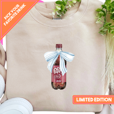 LIMITED EDITION 'Bow Beverages' Cozy Crew (FREE! *ADD TO CART*)