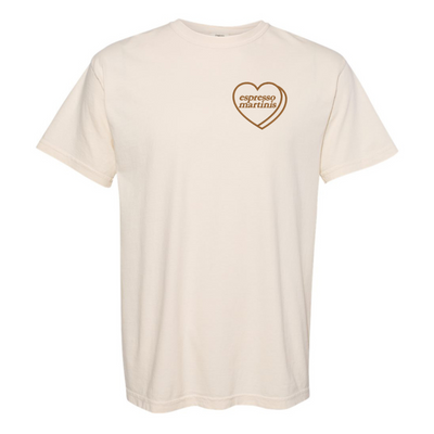 'Espresso Martini Candy Heart' Comfort Colors T-Shirt