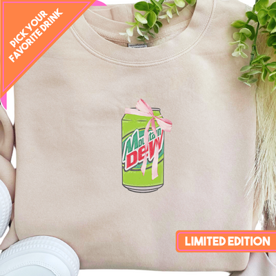 LIMITED EDITION 'Bow Beverages' Cozy Crew (FREE! *ADD TO CART*)