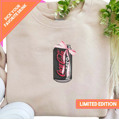 LIMITED EDITION 'Bow Beverages' Cozy Crew (FREE! *ADD TO CART*)