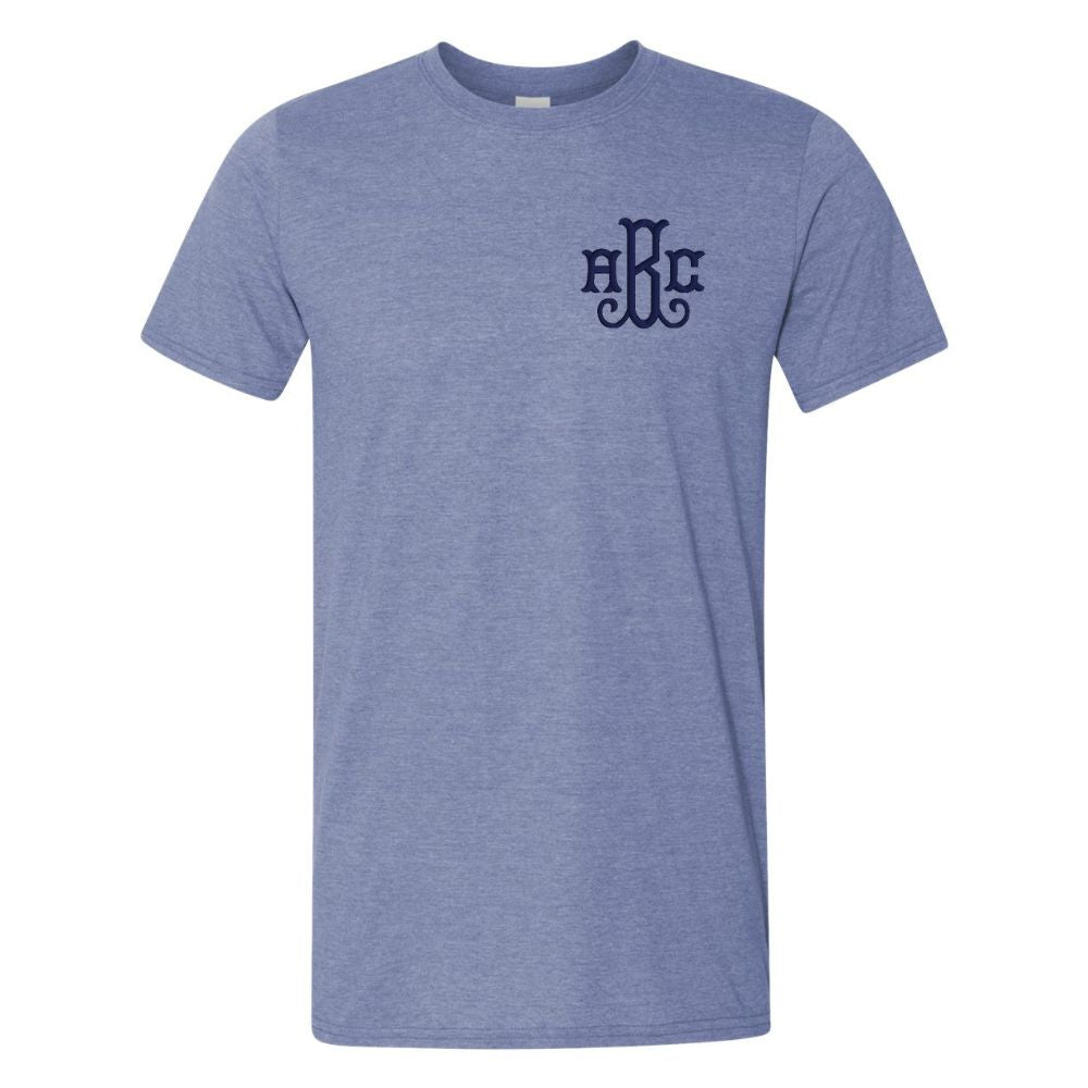 Monogrammed Heathered T-Shirt