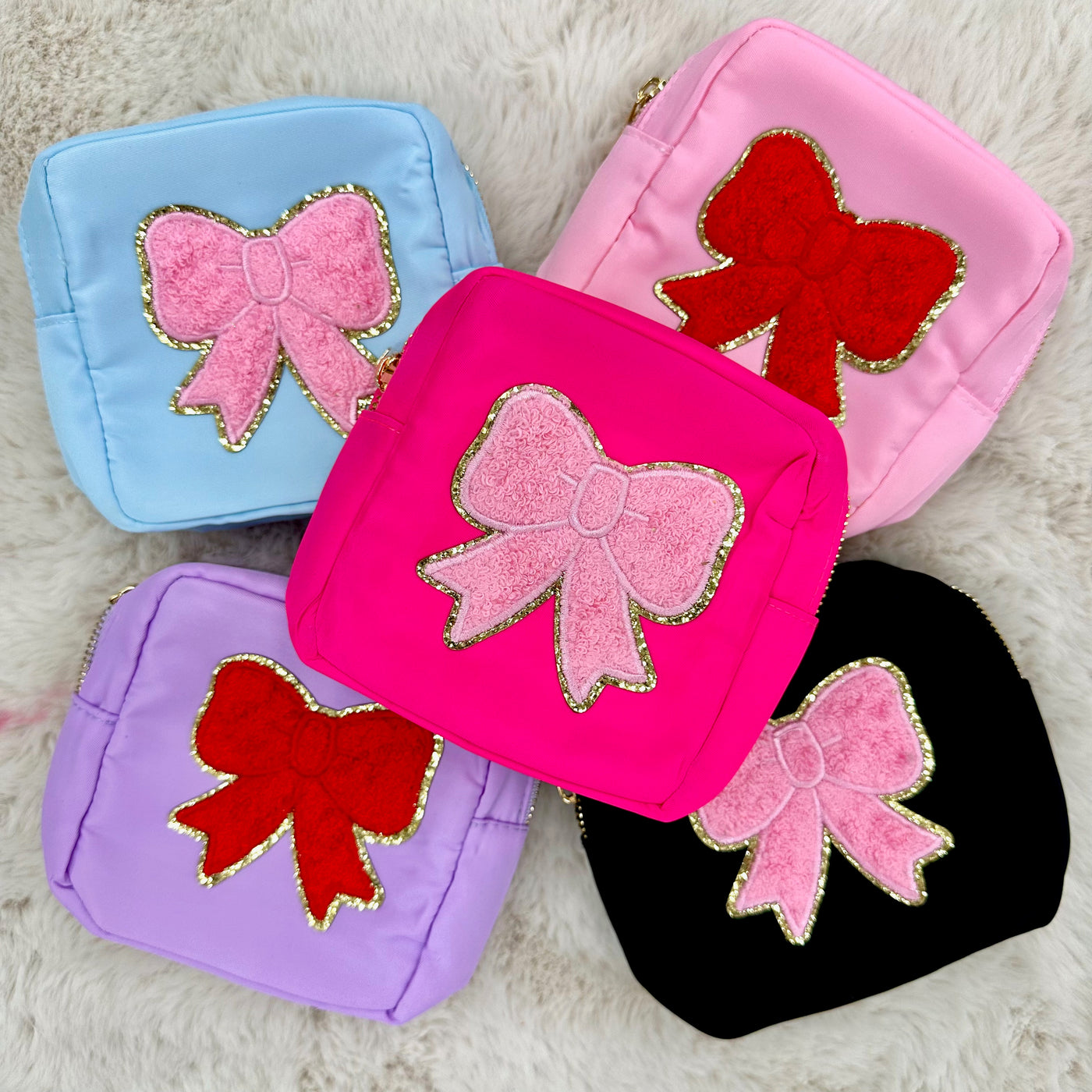 Bow Letter Patch Pouch - FREE with orders over $65!