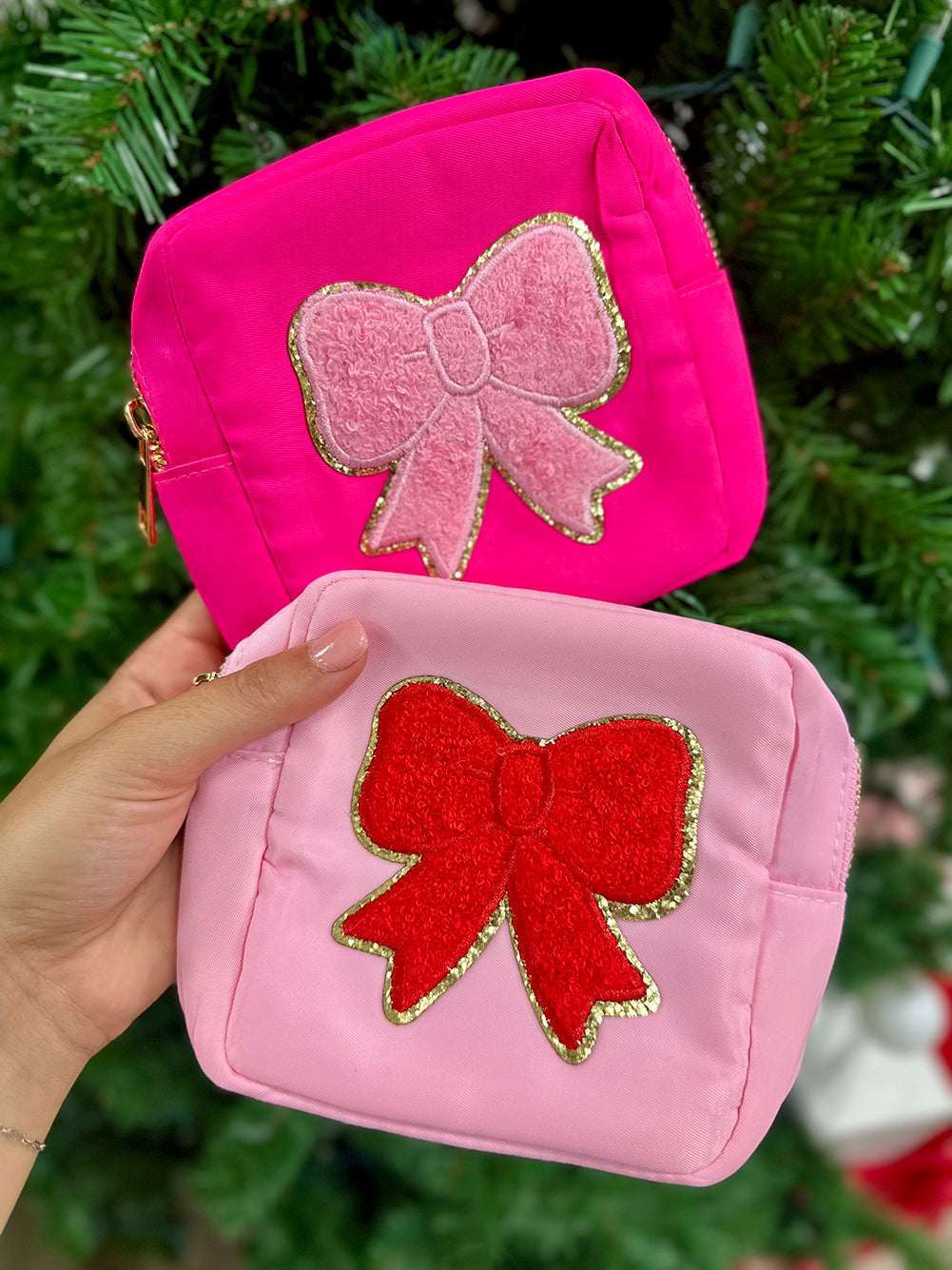 Bow Letter Patch Pouch - FREE with orders over $65!