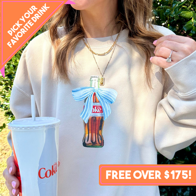 LIMITED EDITION 'Bow Beverages' Cozy Crew (FREE! *ADD TO CART*)