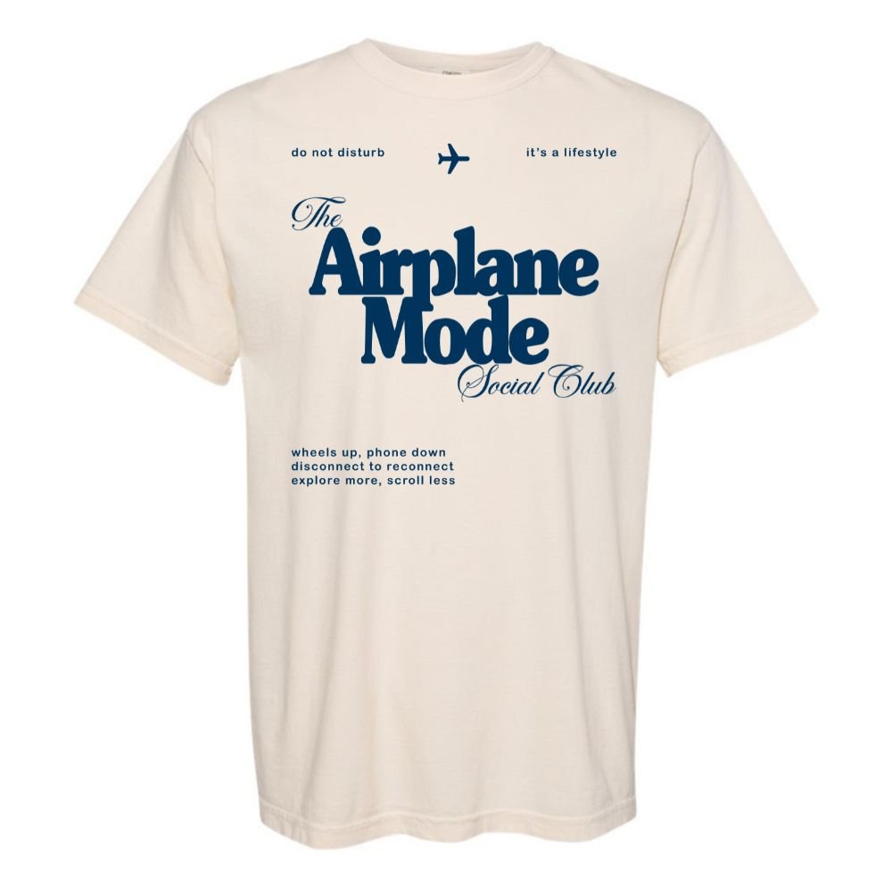 'Airplane Mode Social Club' T-Shirt - United Monograms