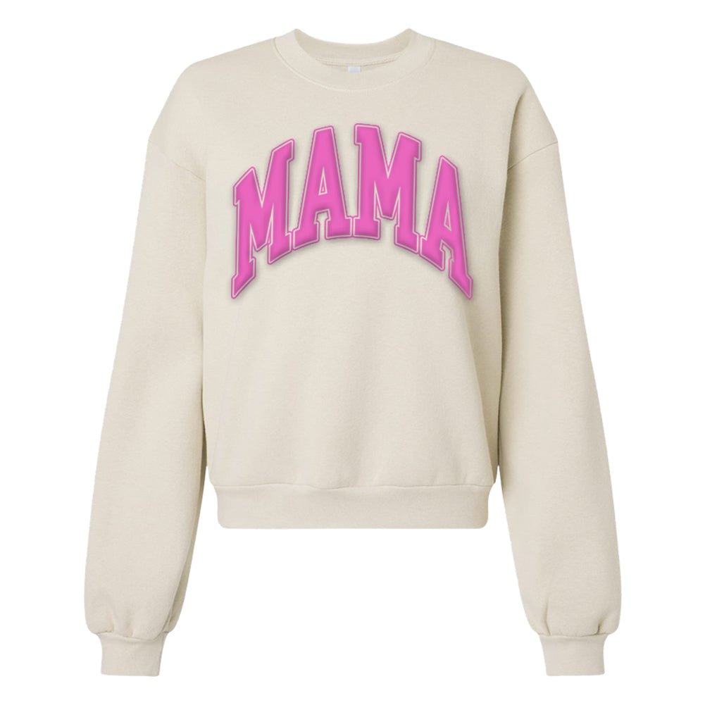 American Apparel 'Mama' PUFF Cropped Sweatshirt - United Monograms