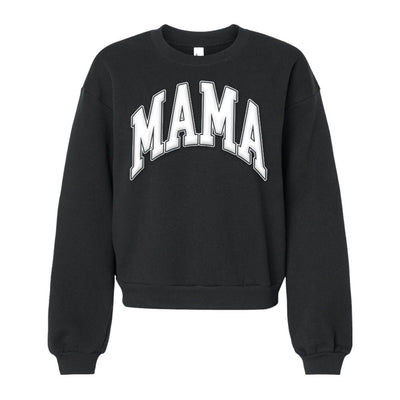 American Apparel 'Mama' PUFF Cropped Sweatshirt - United Monograms