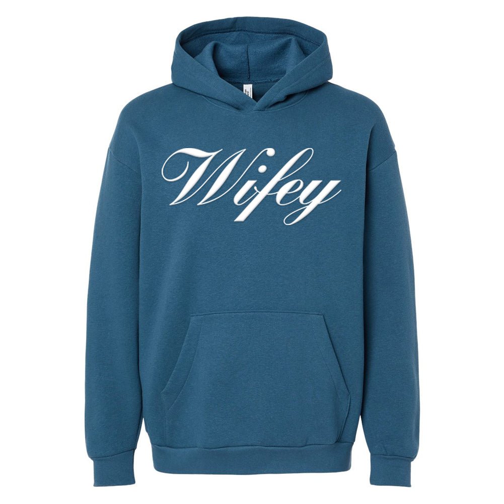 American Apparel 'Wifey' PUFF Hoodie - United Monograms