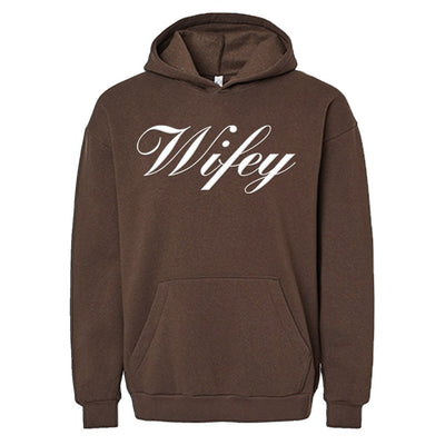 American Apparel 'Wifey' PUFF Hoodie - United Monograms