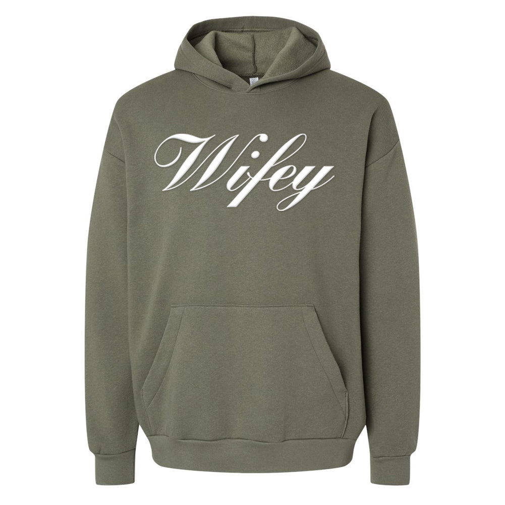 American Apparel 'Wifey' PUFF Hoodie - United Monograms