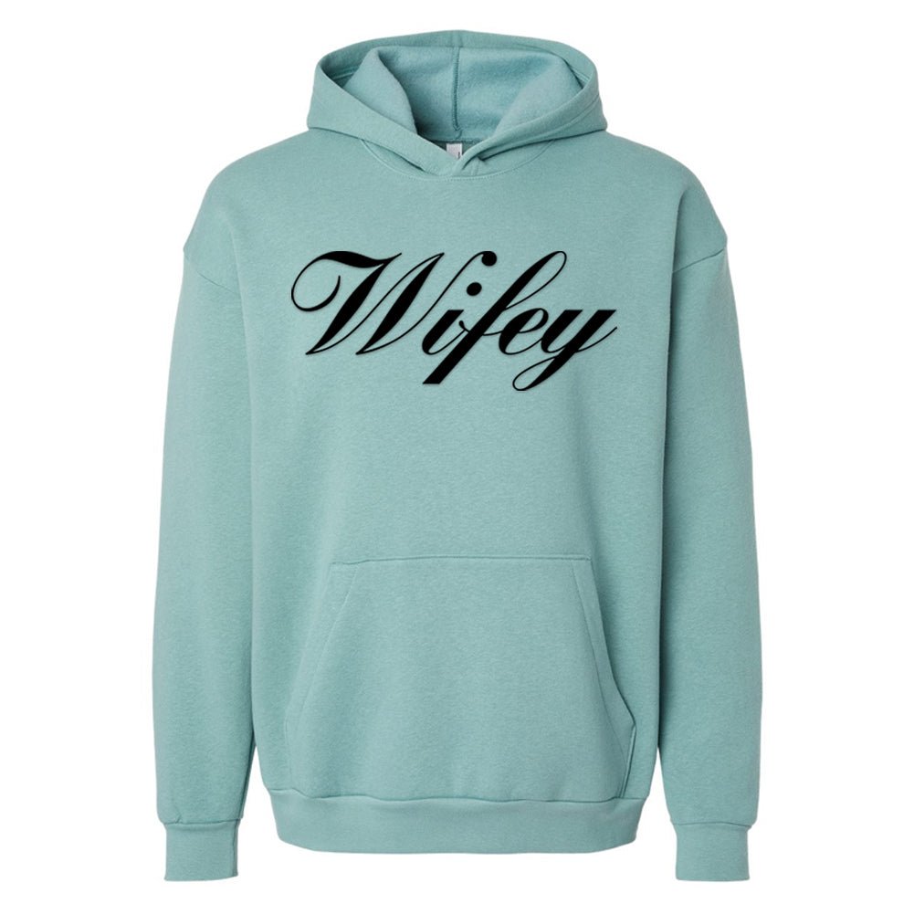 American Apparel 'Wifey' PUFF Hoodie - United Monograms