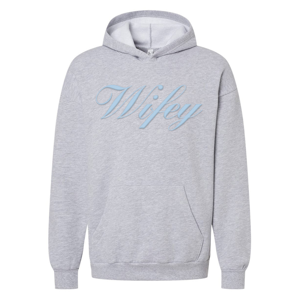 American Apparel 'Wifey' PUFF Hoodie - United Monograms