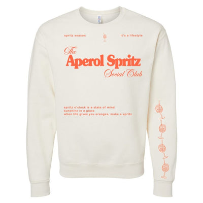 'Aperol Spritz Social Club' Crewneck Sweatshirt - United Monograms