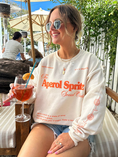 'Aperol Spritz Social Club' Crewneck Sweatshirt - United Monograms