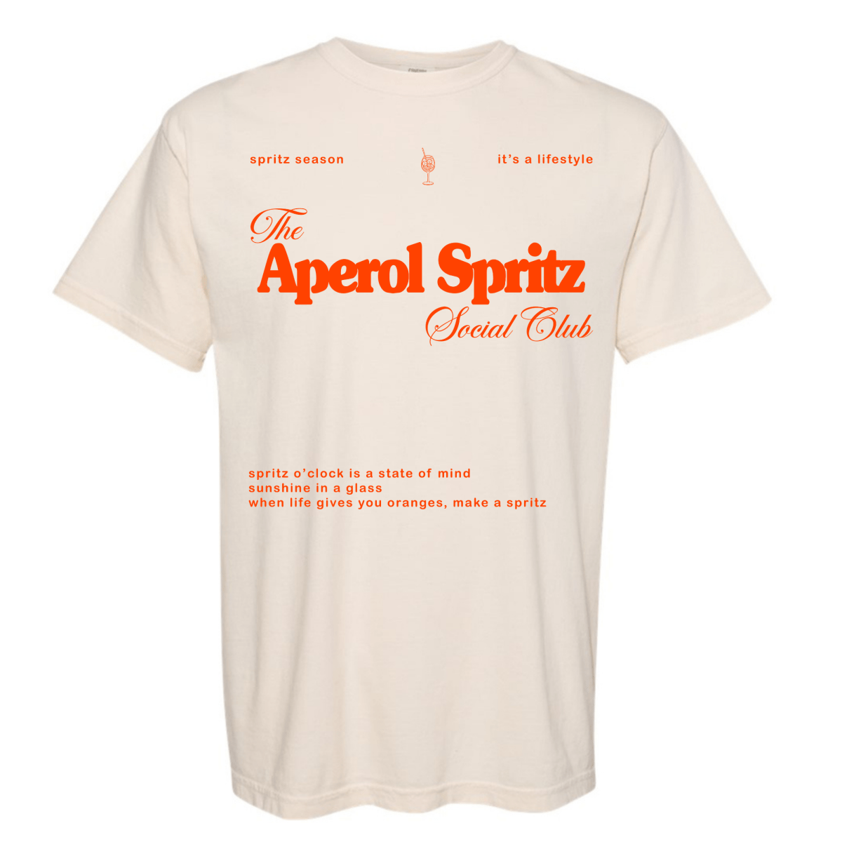 'Aperol Spritz Social Club' T-Shirt - United Monograms