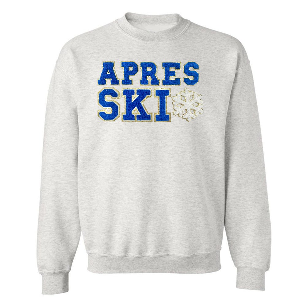 Apres Ski Letter Patch Crewneck Sweatshirt - United Monograms