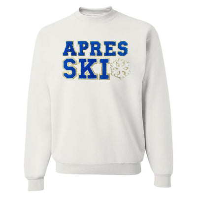 Apres Ski Letter Patch Crewneck Sweatshirt - United Monograms