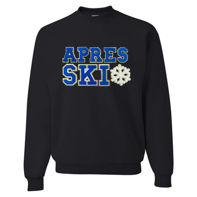 Apres Ski Letter Patch Crewneck Sweatshirt - United Monograms