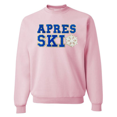 Apres Ski Letter Patch Crewneck Sweatshirt - United Monograms