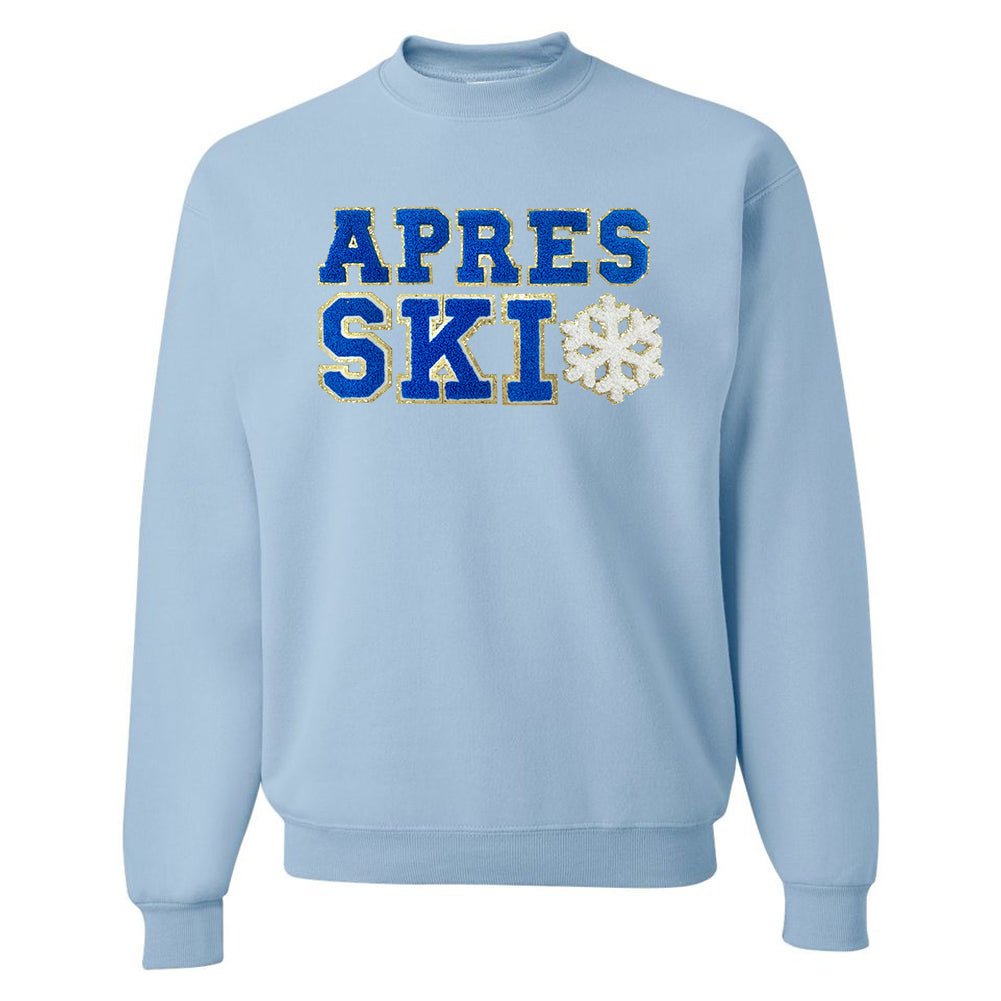 Apres Ski Letter Patch Crewneck Sweatshirt - United Monograms