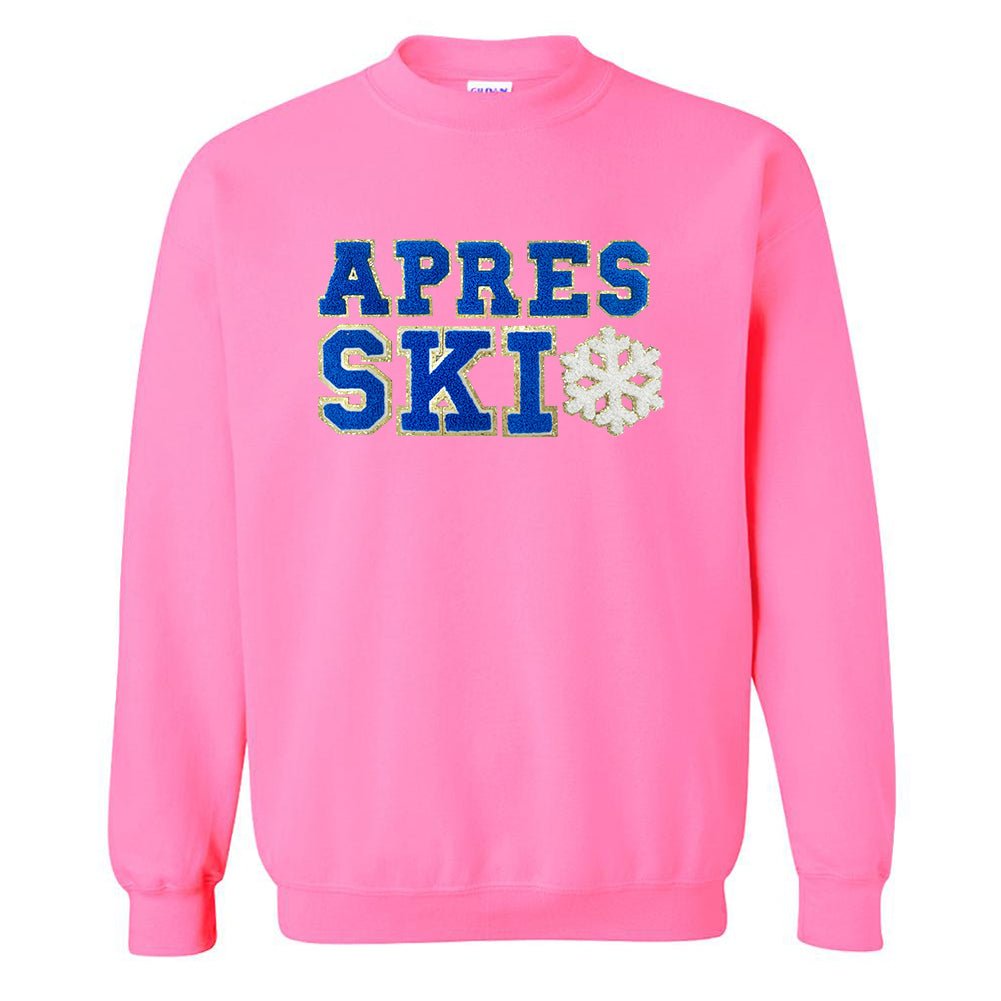 Apres Ski Letter Patch Crewneck Sweatshirt - United Monograms