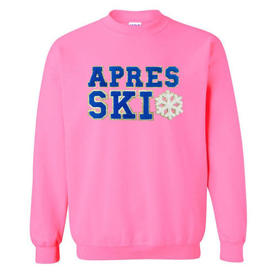 Apres Ski Letter Patch Crewneck Sweatshirt - United Monograms