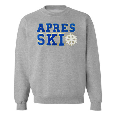 Apres Ski Letter Patch Crewneck Sweatshirt - United Monograms