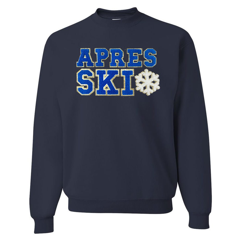 Apres Ski Letter Patch Crewneck Sweatshirt - United Monograms