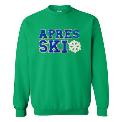 Apres Ski Letter Patch Crewneck Sweatshirt - United Monograms