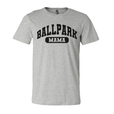 'Ballpark Mama Varsity' Premium T-Shirt - United Monograms