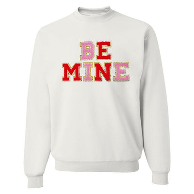 Be Mine Letter Patch Crewneck Sweatshirt - United Monograms