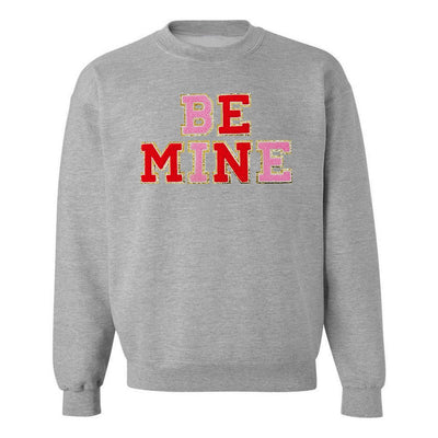 Be Mine Letter Patch Crewneck Sweatshirt - United Monograms