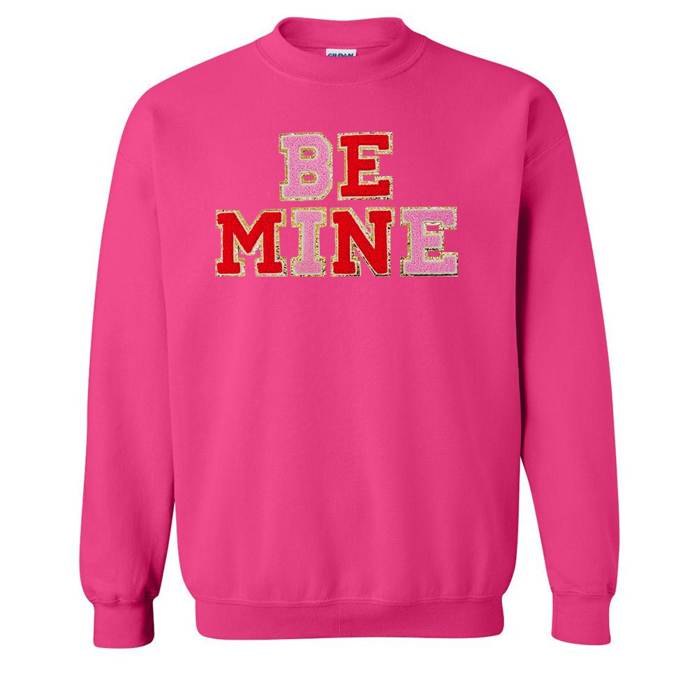 Be Mine Letter Patch Crewneck Sweatshirt - United Monograms