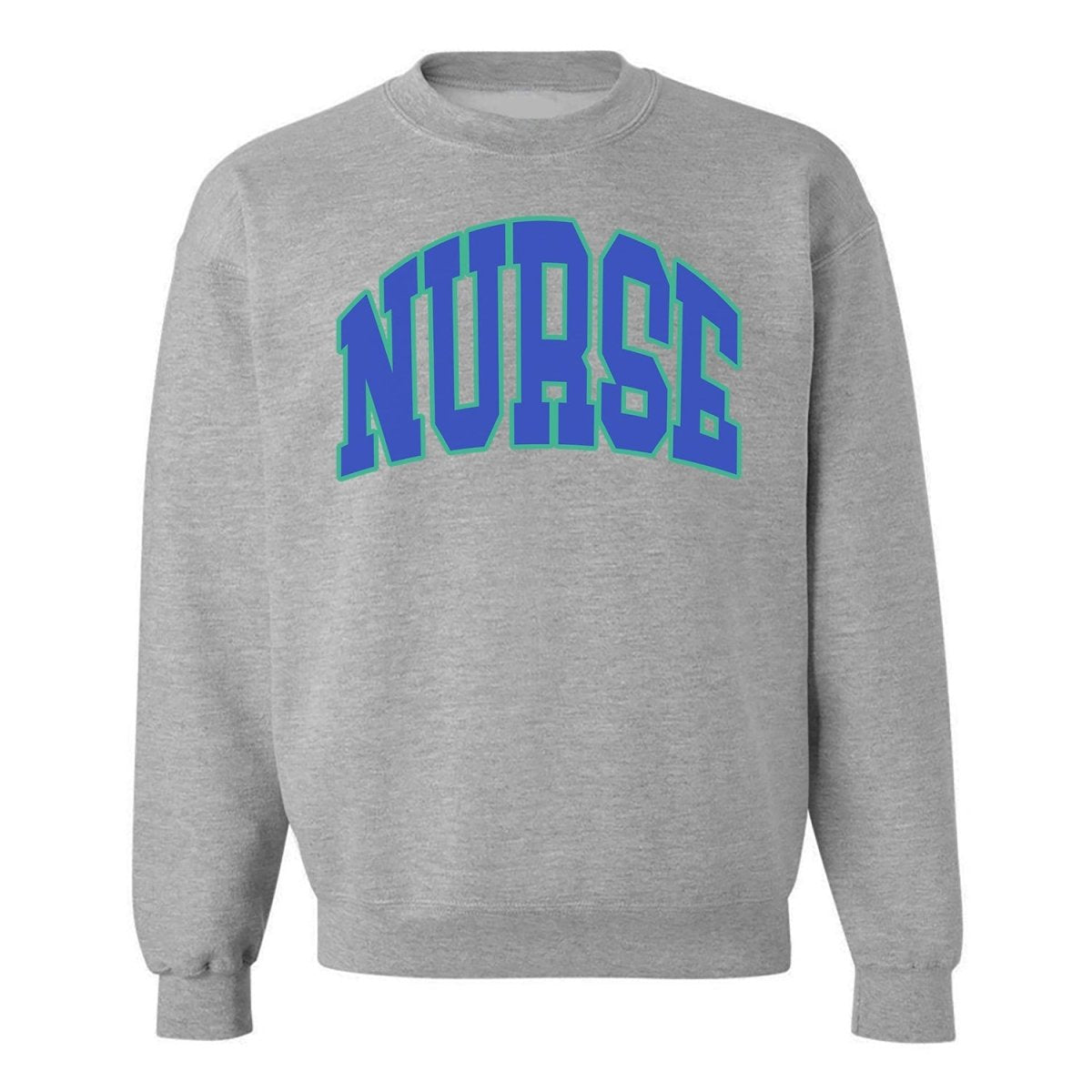 'Block Nurse' Crewneck Sweatshirt - United Monograms