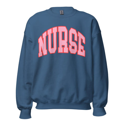 'Block Nurse' Crewneck Sweatshirt - United Monograms