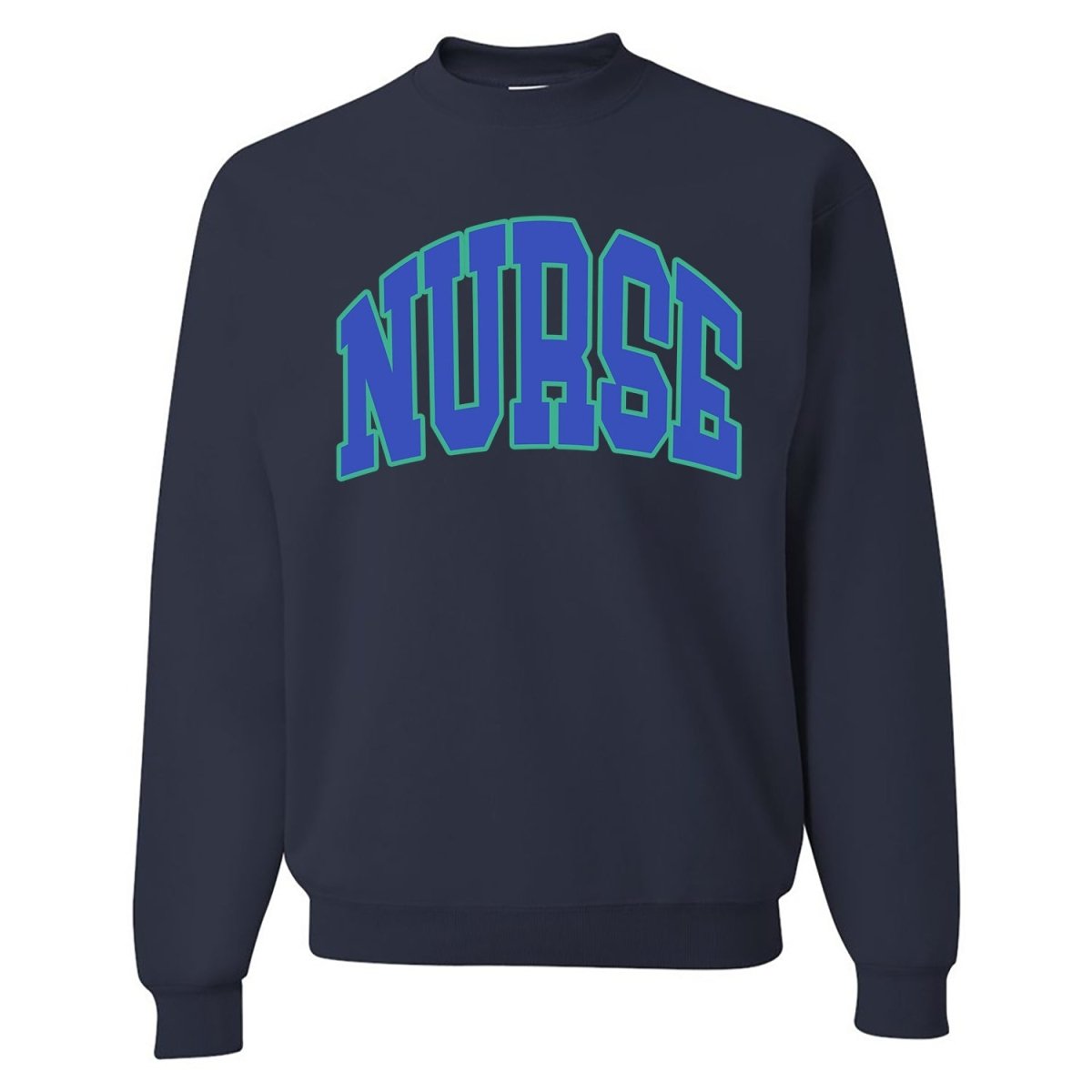 'Block Nurse' Crewneck Sweatshirt - United Monograms