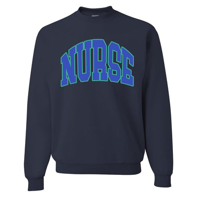 'Block Nurse' Crewneck Sweatshirt - United Monograms