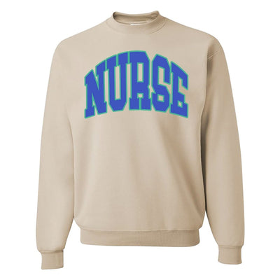 'Block Nurse' Crewneck Sweatshirt - United Monograms