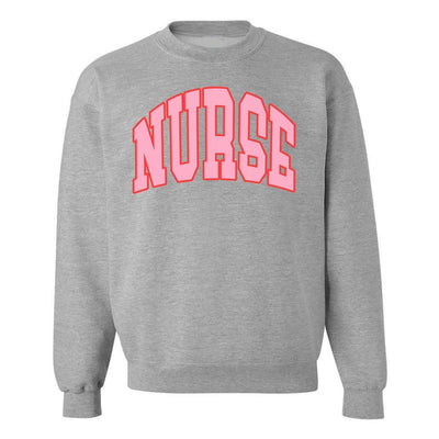 'Block Nurse' Crewneck Sweatshirt - United Monograms