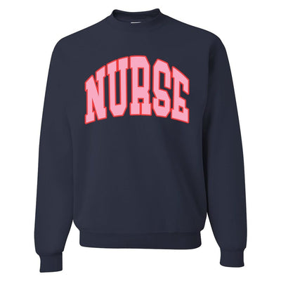 'Block Nurse' Crewneck Sweatshirt - United Monograms