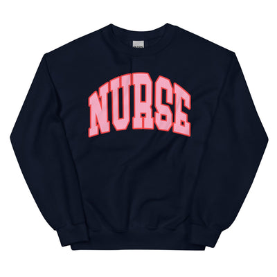 'Block Nurse' Crewneck Sweatshirt - United Monograms