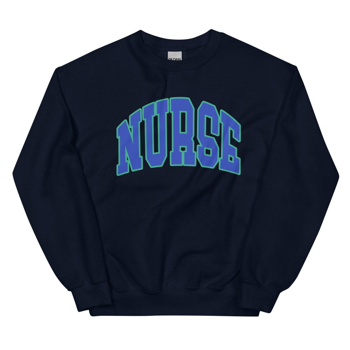 'Block Nurse' Crewneck Sweatshirt - United Monograms