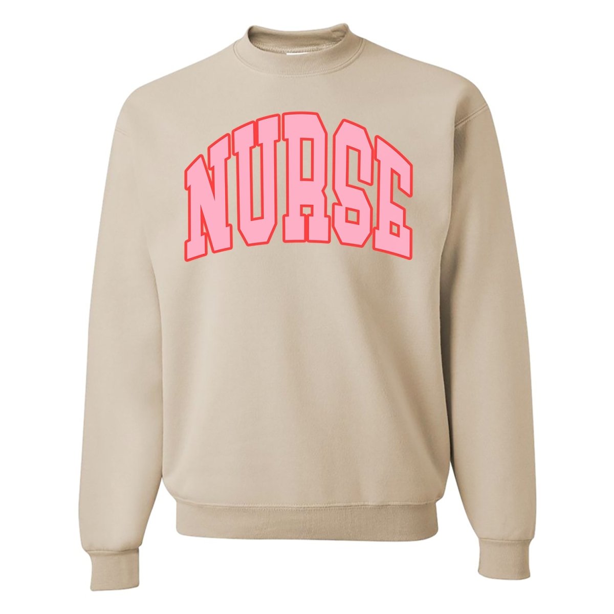 'Block Nurse' Crewneck Sweatshirt - United Monograms