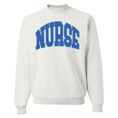 'Block Nurse' Crewneck Sweatshirt - United Monograms